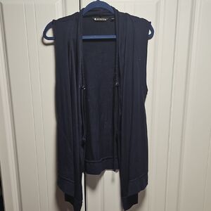 Athleta Navy Sleeveless Cardigan